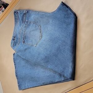 Eloquii Plus Size 28 Classic Fit Split Inseam Hem Straight Leg Jean, EUC